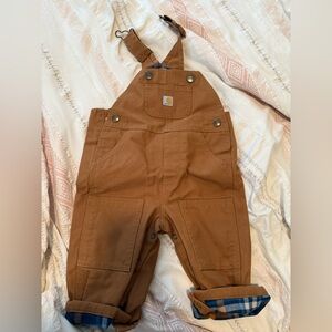 Carhartt Tan Overalls with Logo Patch